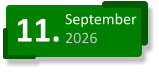 11. September 2026