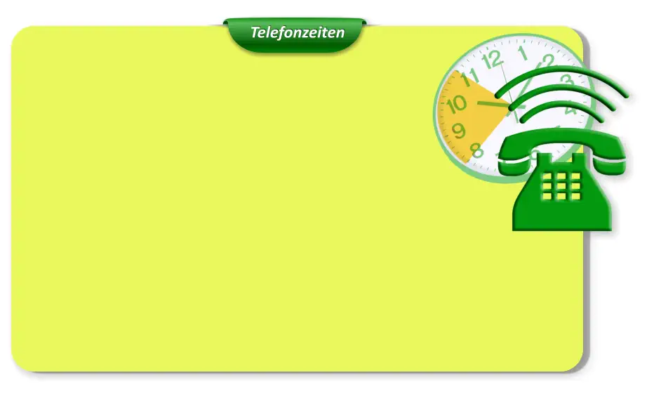 Telefonzeiten