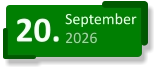 20. September 2026