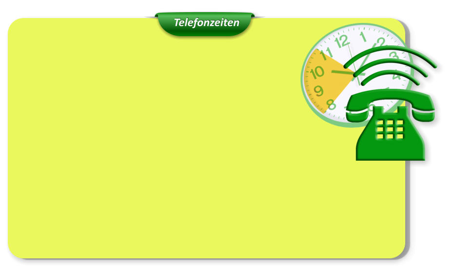 Telefonzeiten